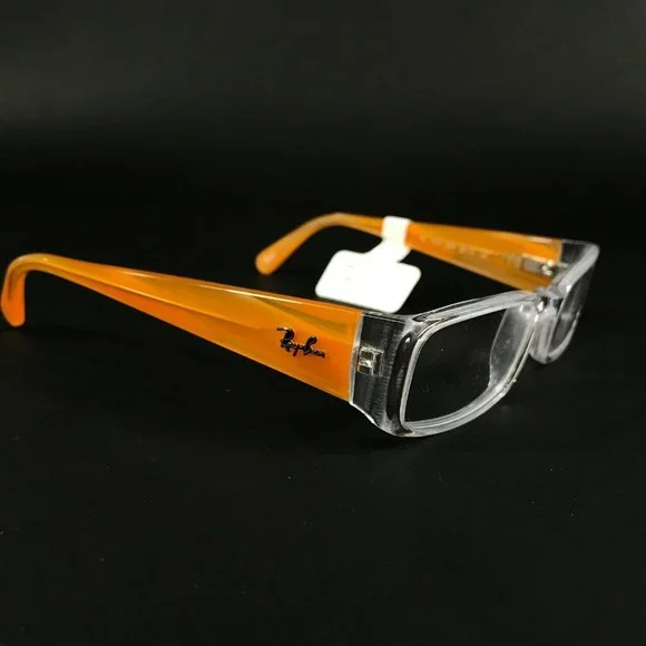 Ray-Ban RB 1518 3545 Eyeglasses Frames Orange Clear Rectangular 46-16-125